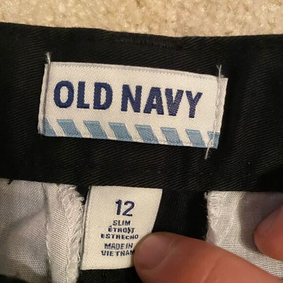 OLD NAVY SIZE 12 BLACK PANTS - Picture 2 of 5